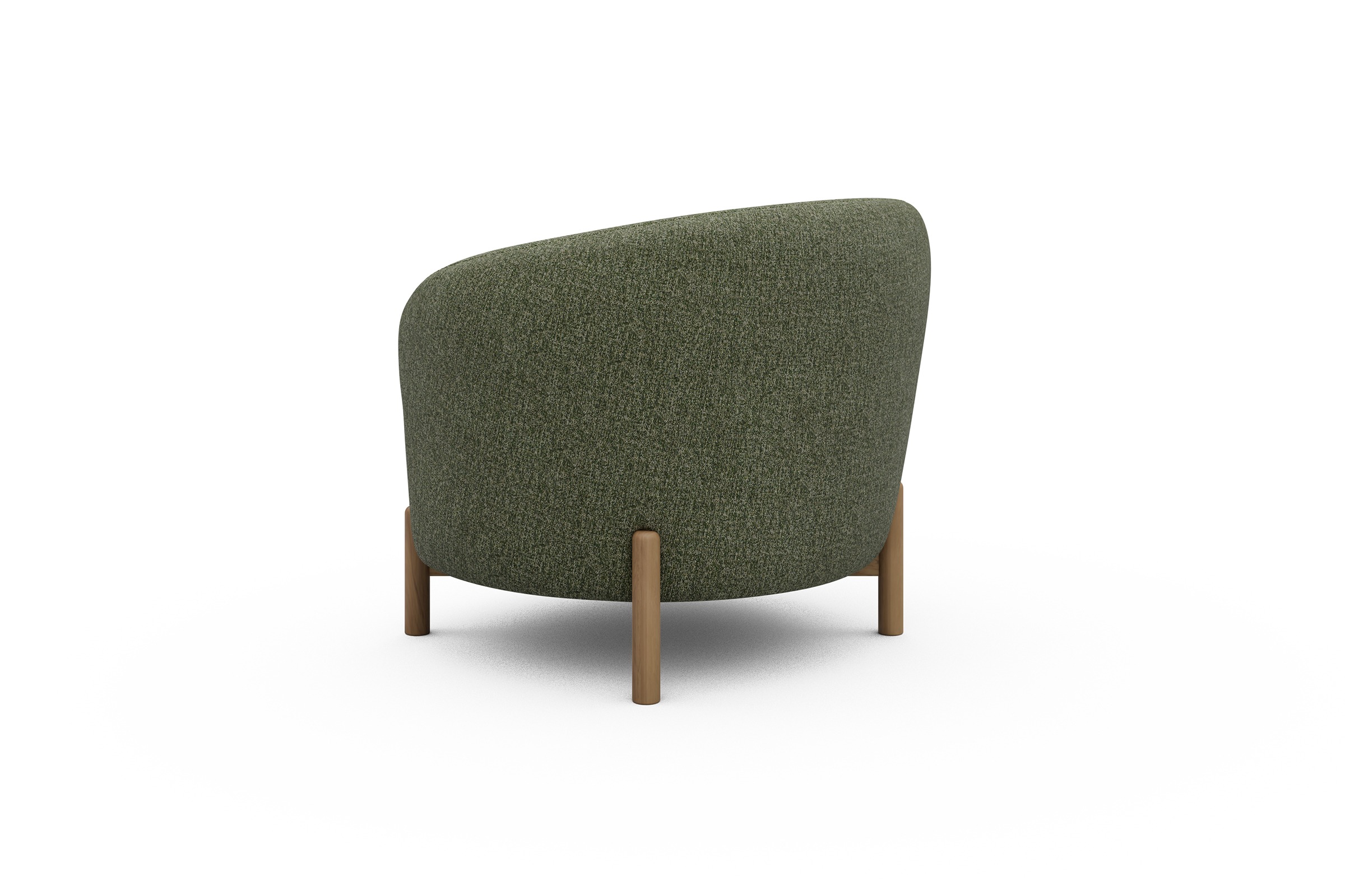 Sessel Ronda Holzbeine Eiche Natur Carreno-Vivid-Green