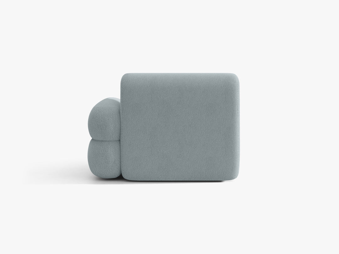Micadoni Neo Chaiselongue Rechts Boucle Baloo Hellblau