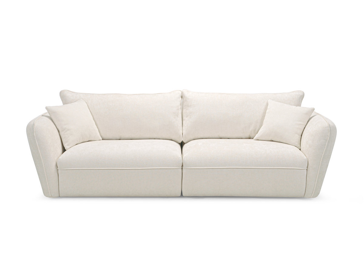 Bobochic Luigi Sofa 3-Sitzer Strukturstoff Weiß