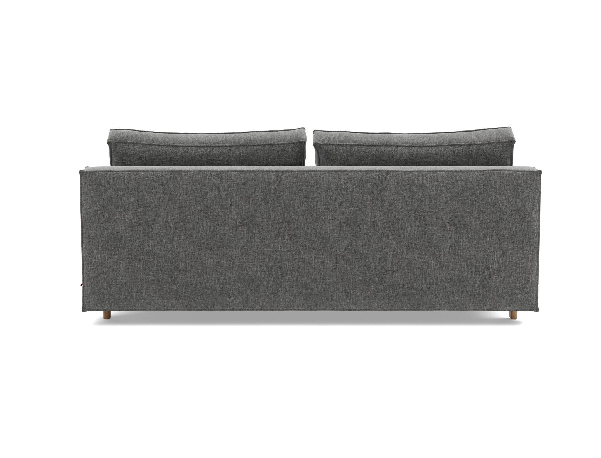 Schlafsofa Sly Strukturierter Stoff Twist 563-Charcoal Beine Eiche