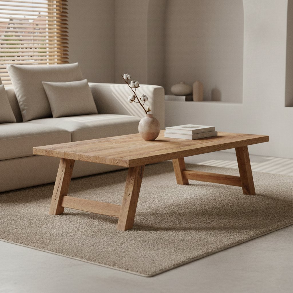 Raw Materials Couchtisch Farmwood Recyclingholz 140cm