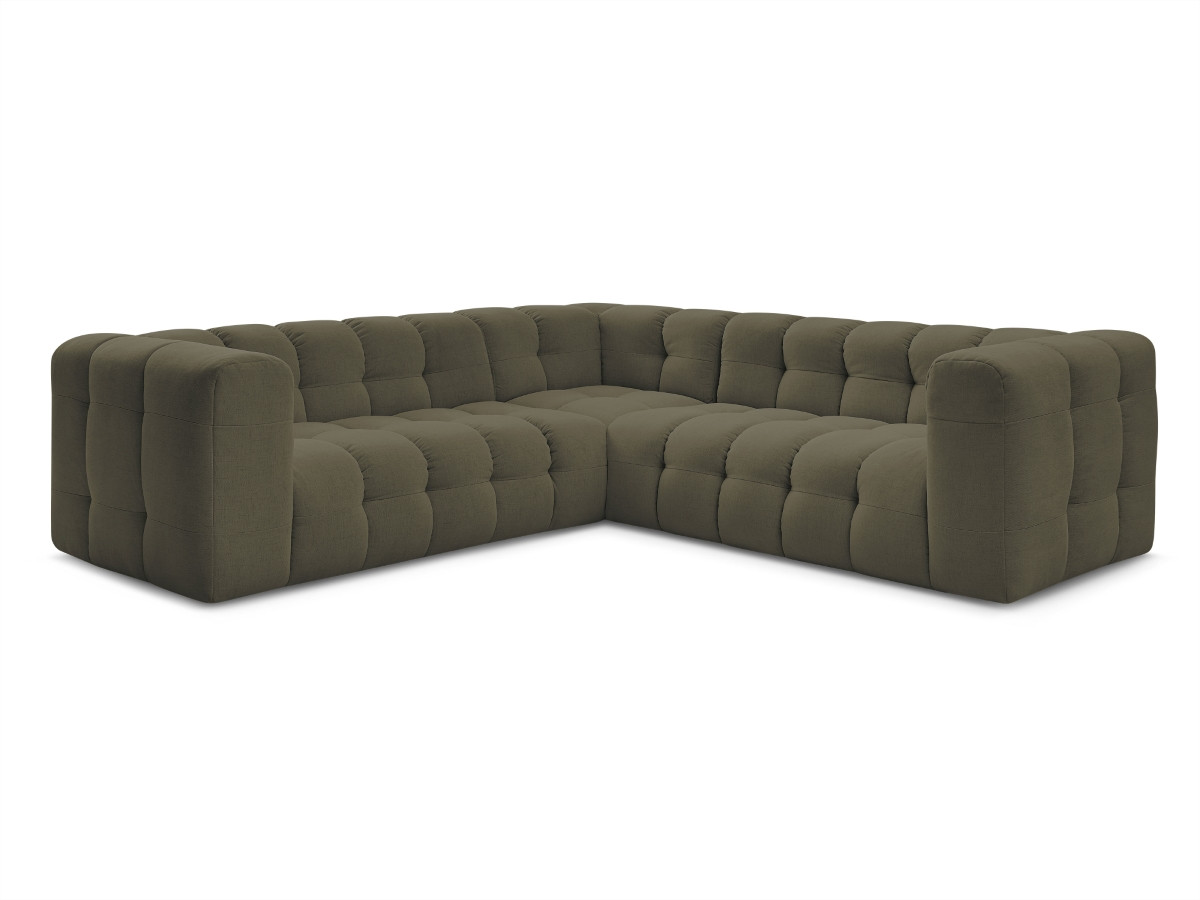 Bobochic Cloud Ecksofa 268 × 184 cm Stoff Grün