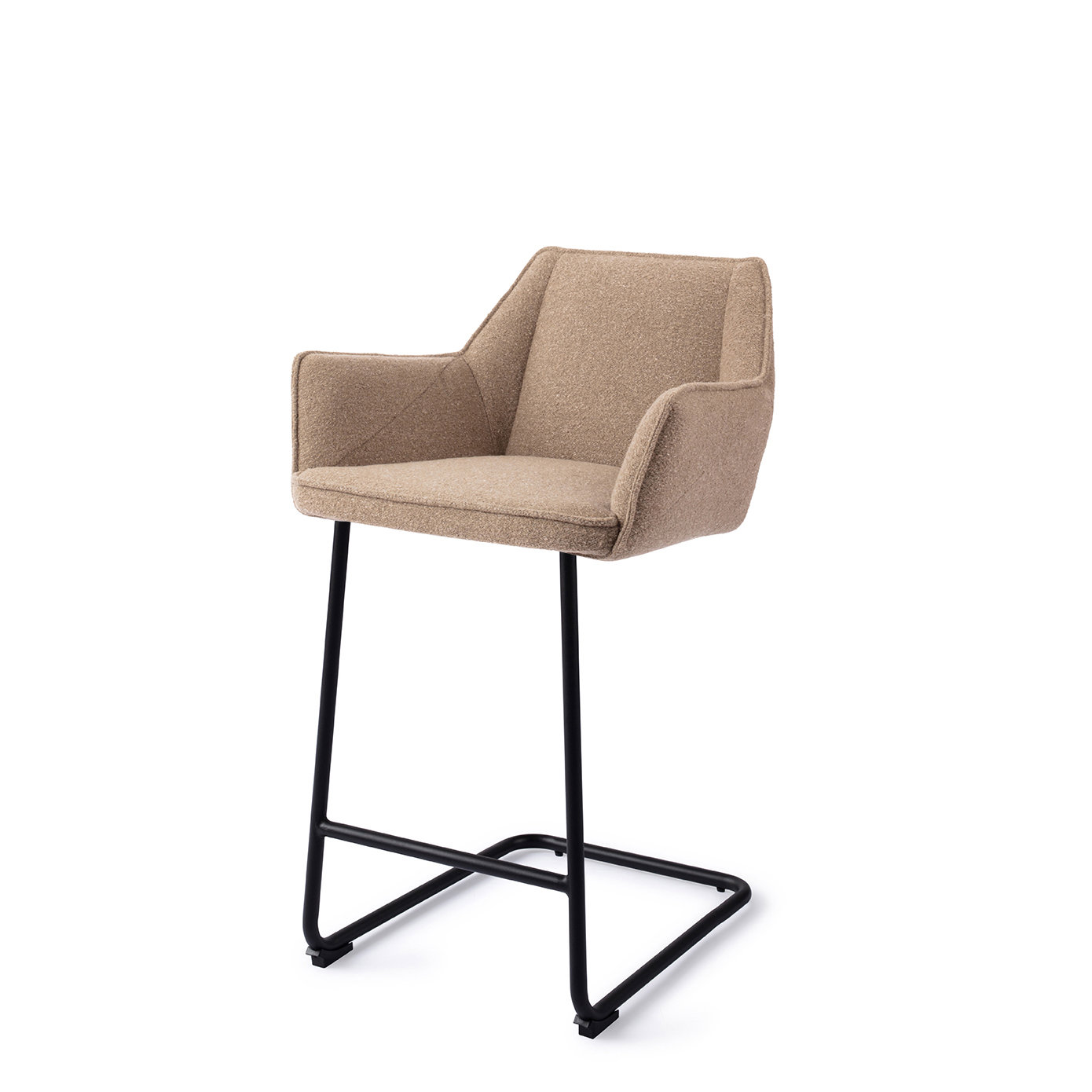 Jesper Home Barhocker Tome Great Greige Arch Schwarz Tresenhöhe 65 cm