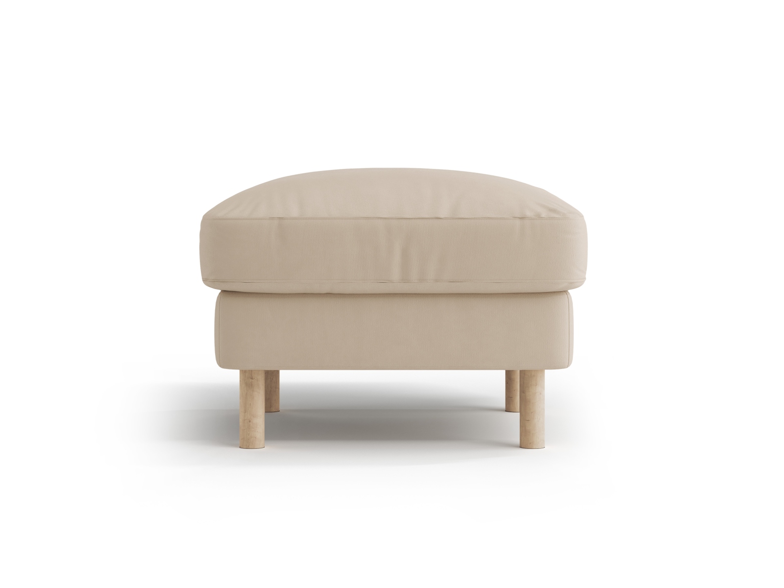 Micadoni Hocker Eden 1-Sitzer Samt Nude