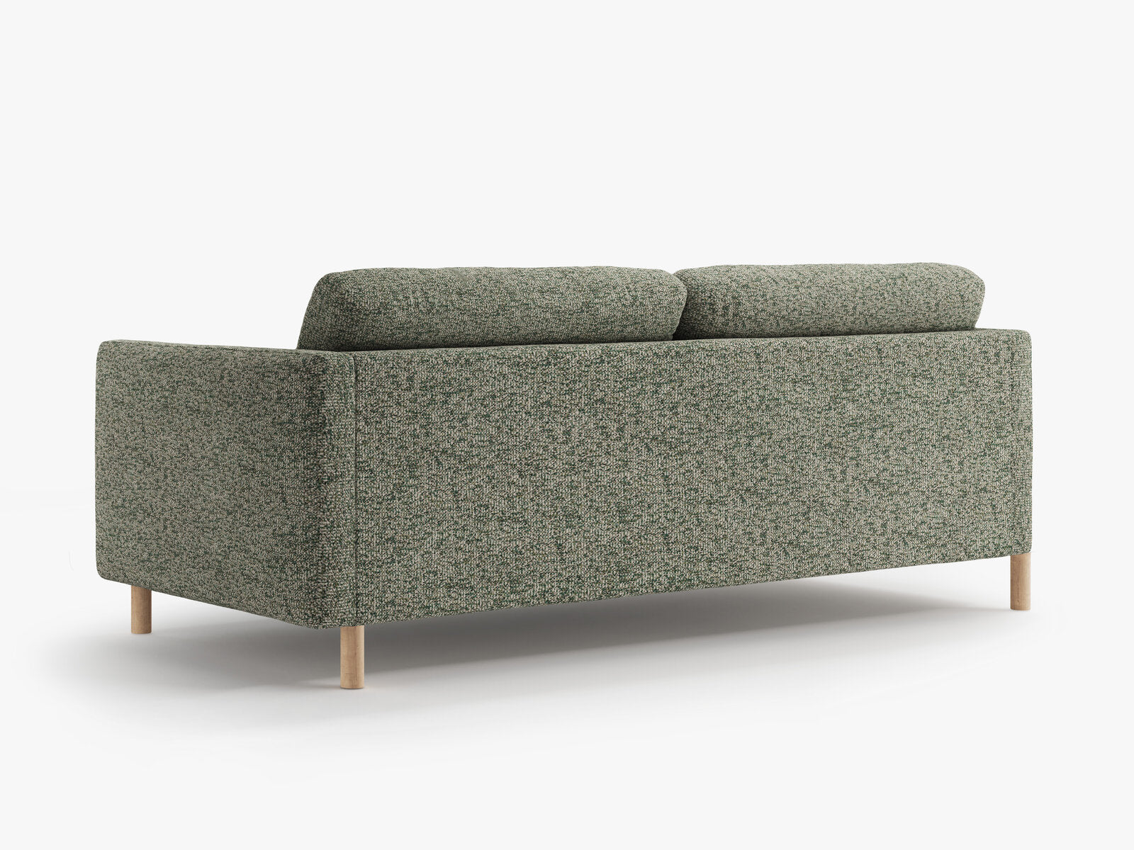 Micadoni Sofa Eden 4-Sitzer Strukturierter Stoff Moßgrün Melange