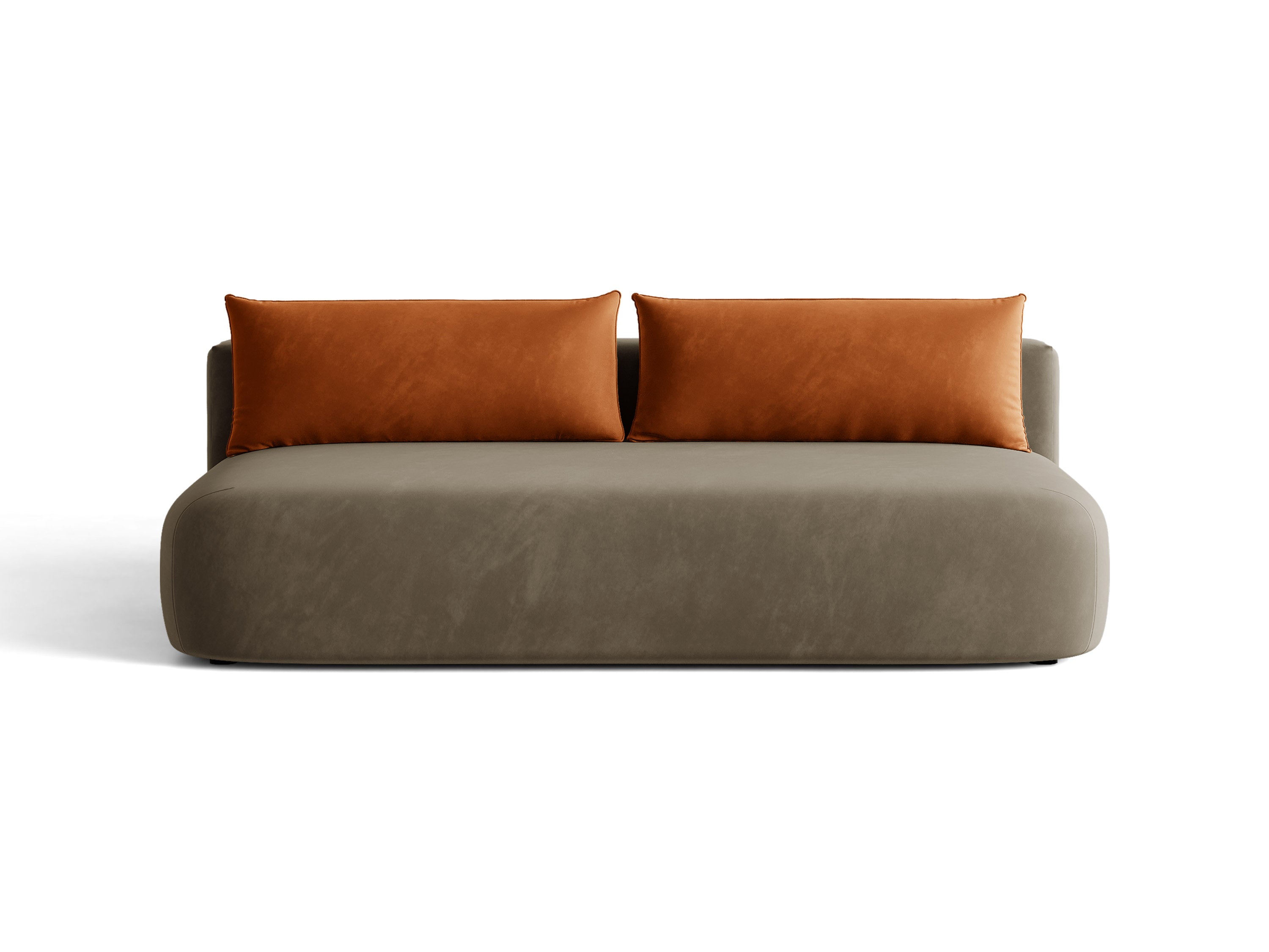 Micadoni Hena Sofa Mit Bettfunktion Und Stauraum Samt Salvador Graubraun