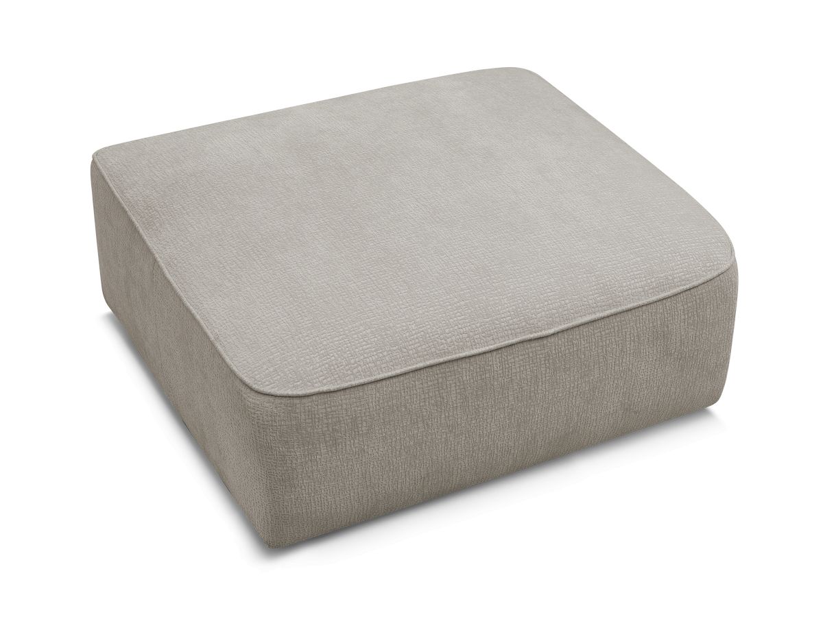 Bobochic Leopold Pouf Strukturstoff Taupe