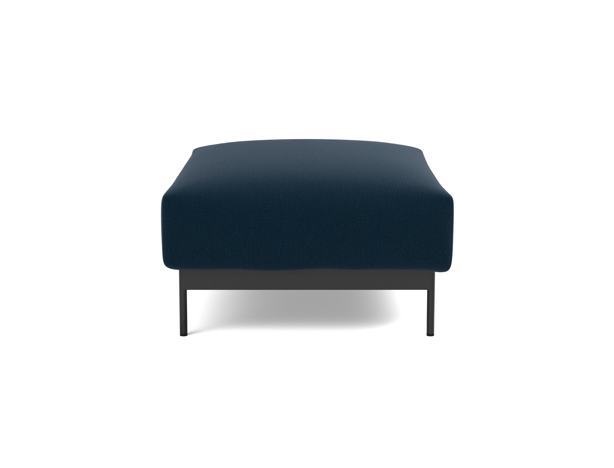 Hocker Malloy Flachgewebe Mixed Dance 528-Blue Beine Schwarzes Metall