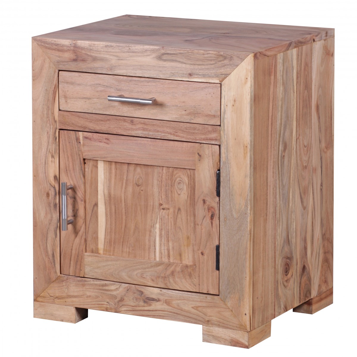 Nachttisch Aalvik Massivholz Akazie 50 × 40 × 60 cm