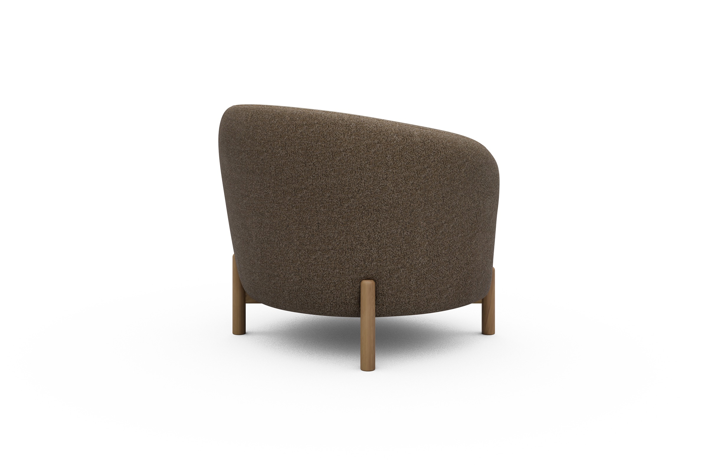 Sessel Ronda Holzbeine Eiche Natur Aivi-Khaki-Brown