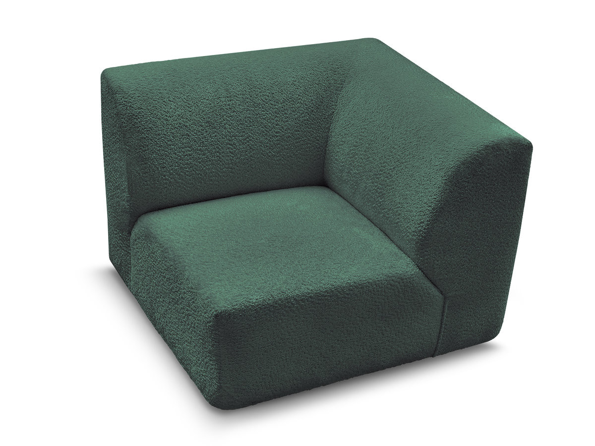 Bobochic Anda Sofa 1-Sitzer Chenille Dunkelgrün