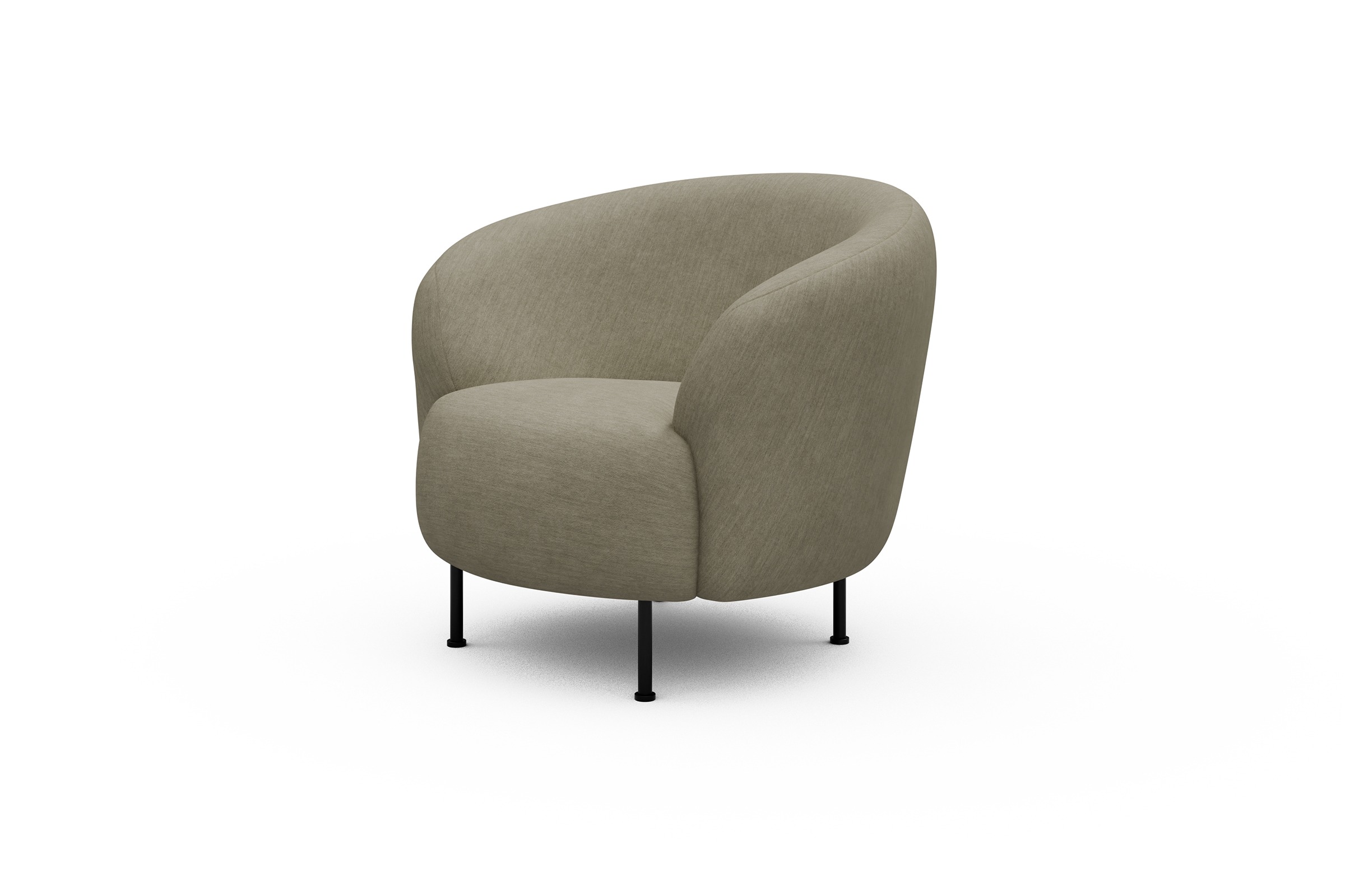 Sessel Ronda Metallbeine Schwarz Vivus-Dusty-Sand
