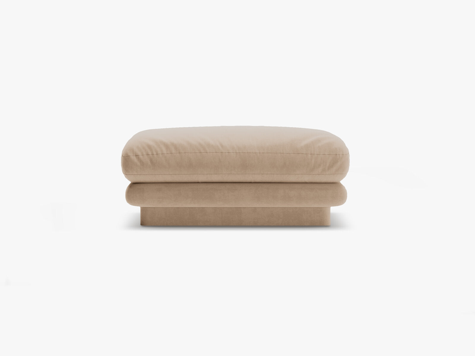 Micadoni Hocker Torino 1-Sitzer Samt Sand