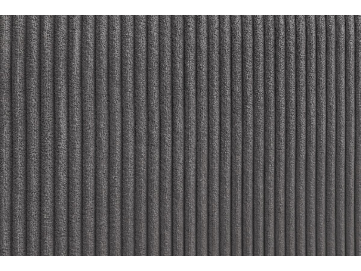 Bobochic Nihad Sofa 3-Sitzer Cordsamt Dunkelgrau