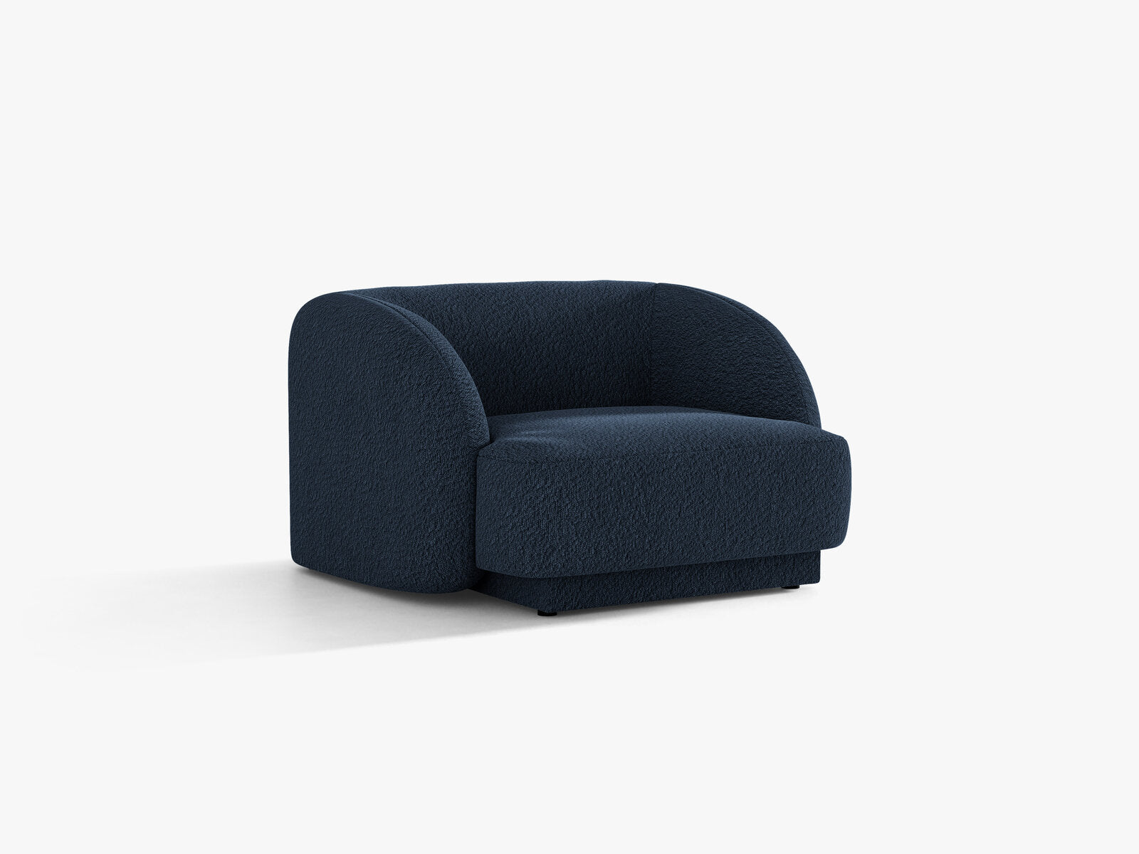 Micadoni Sessel Miley 1-Sitzer Boucle Baloo Dunkelblau