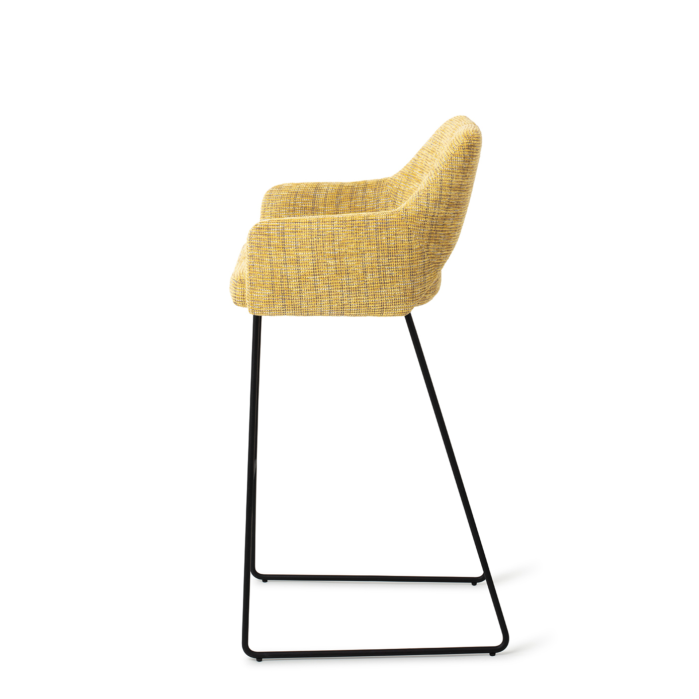 Jesper Home Barhocker Yanai Lemon Lines Slide Schwarz Barhöhe 75 cm