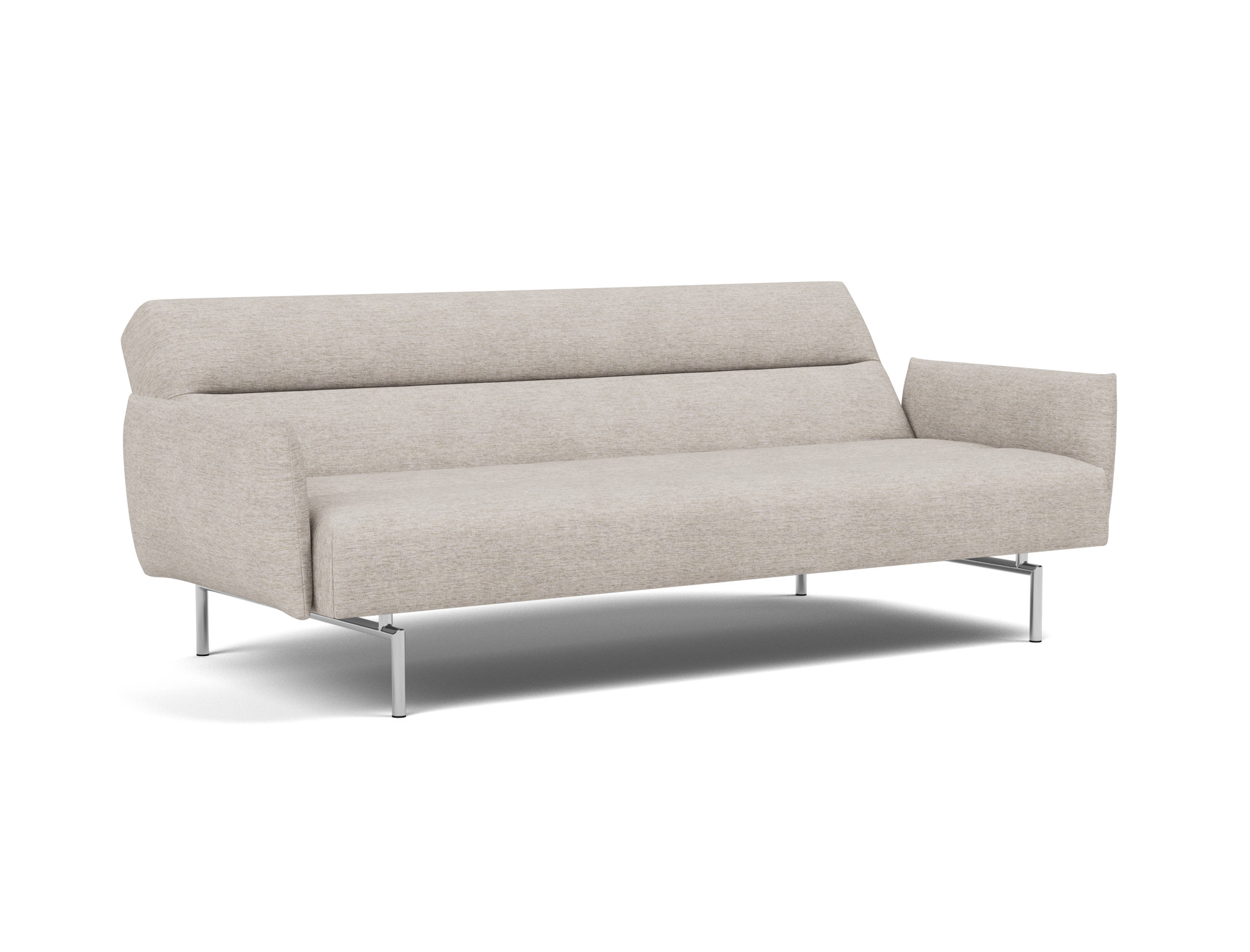 Schlafsofa Jillis mit Armlehnen Chenille Yuveno 471-Sand
