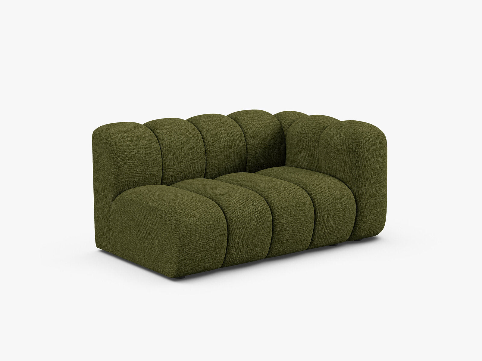 Micadoni Modul Lupine 2-Sitzer Boucle Baloo Dunkel-Olivgrün Rechts