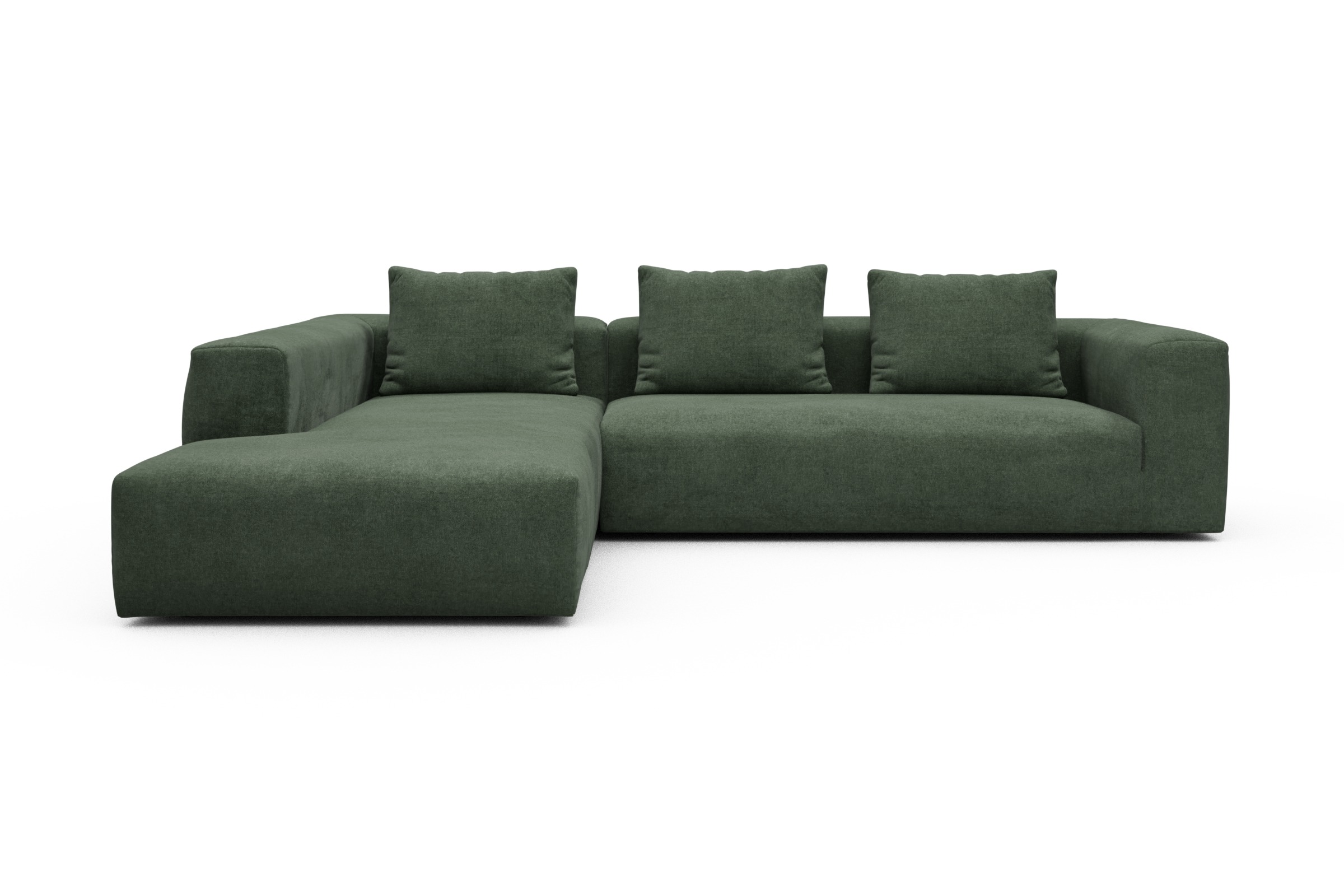 Skandi Home Ecksofa Fred Relax-Ecke links mit 2,5-Sitzer Casone-Forest-Green moebelfaktor