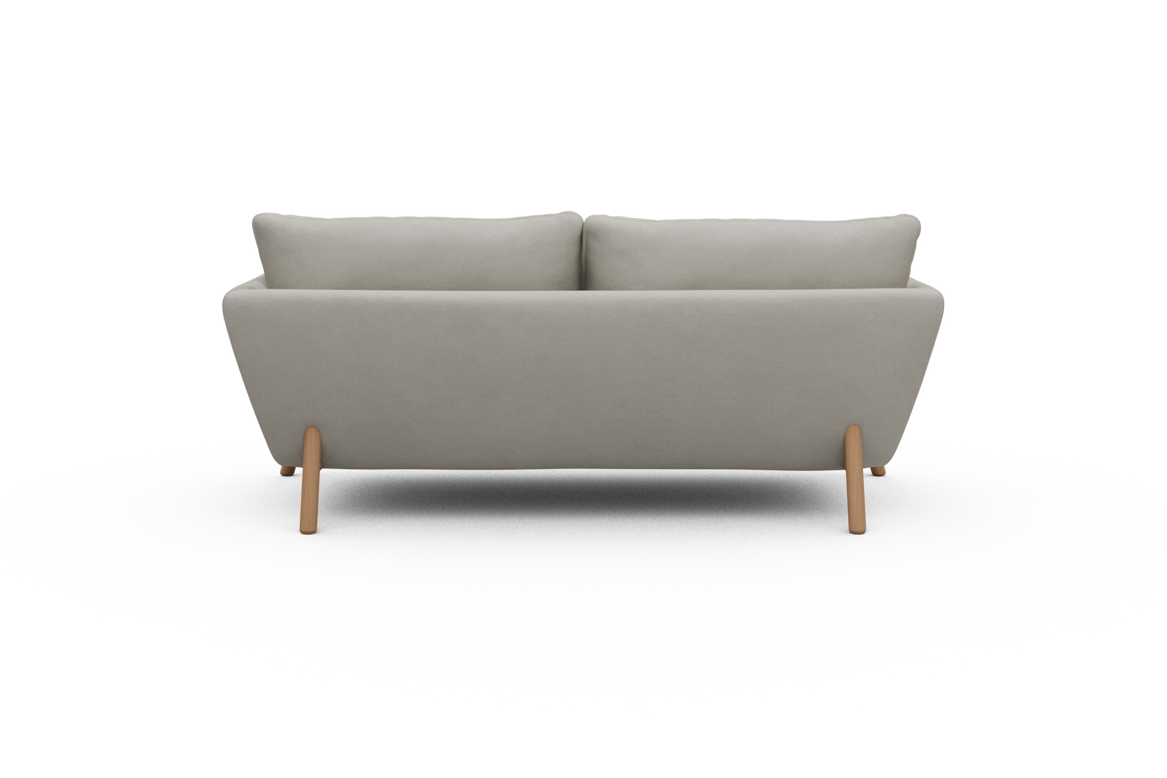 Sofa Emil 2-Sitzer Beinfarbe Eiche Natur Denari-Clean-Beige