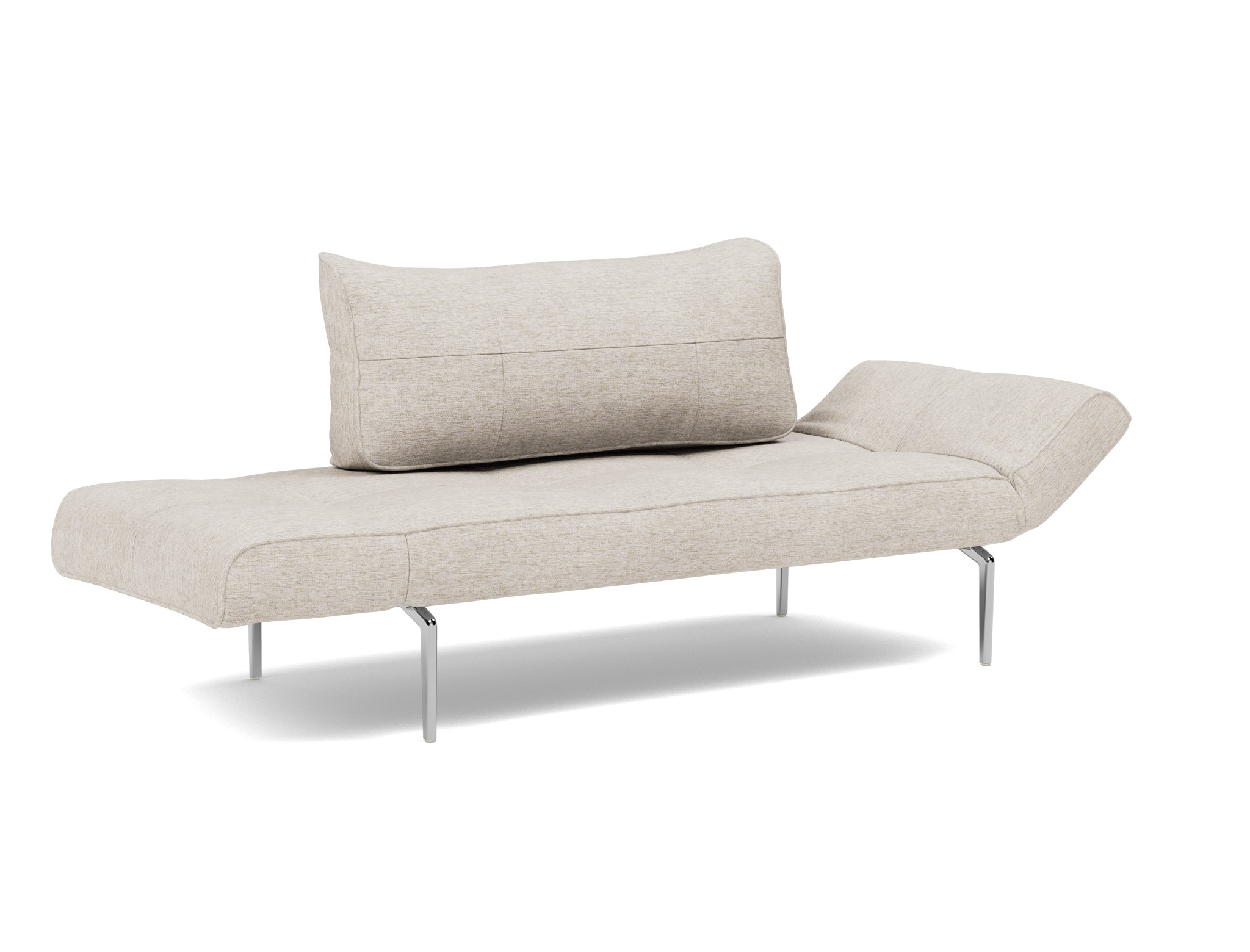 Tagesbett Zeal Chenille Yuveno 470-Natural Beine Straw Aluminium