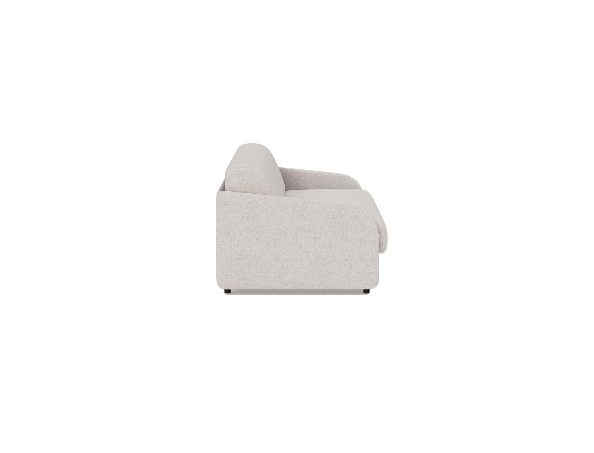 Schlafsofa Eivor mit Taschenfederkernmatratze 160 Strukturierter Stoff Weda 300-Weda-Sand