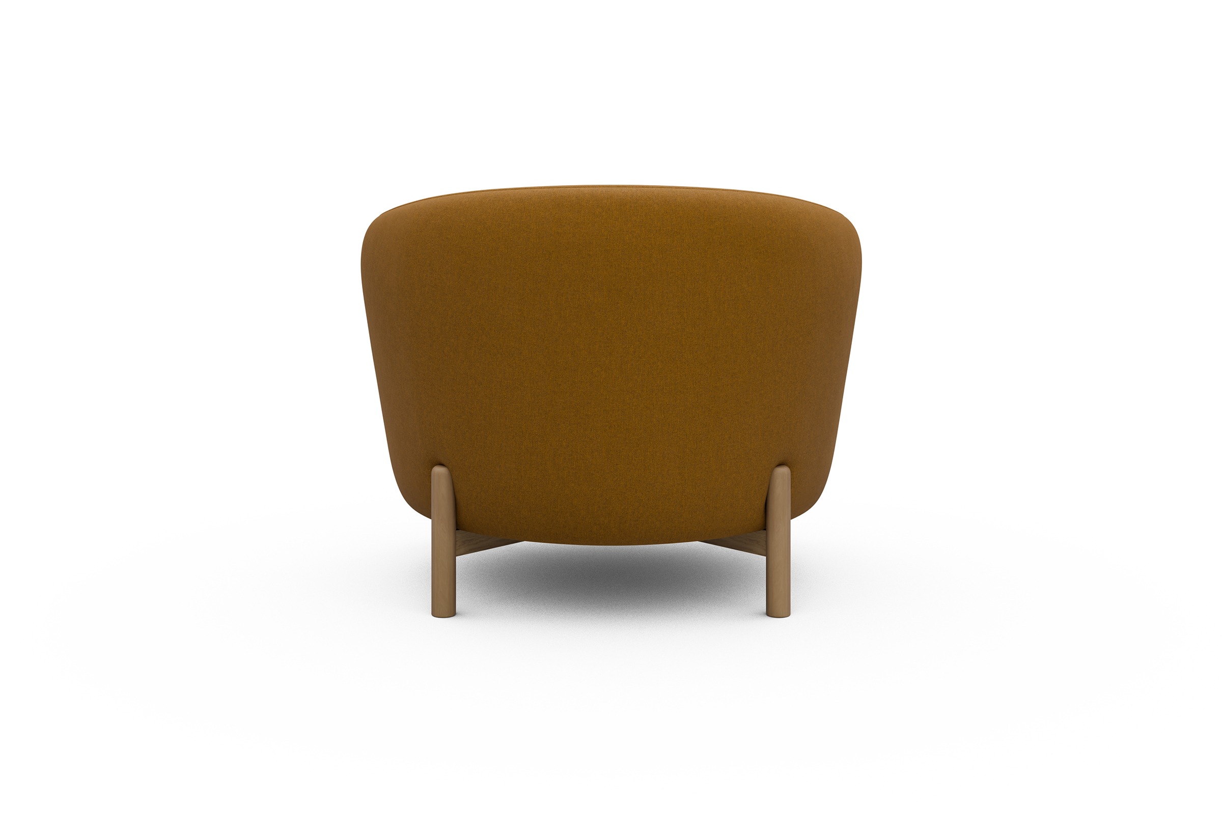 Sessel Ronda Holzbeine Eiche Natur Satya-Ocre