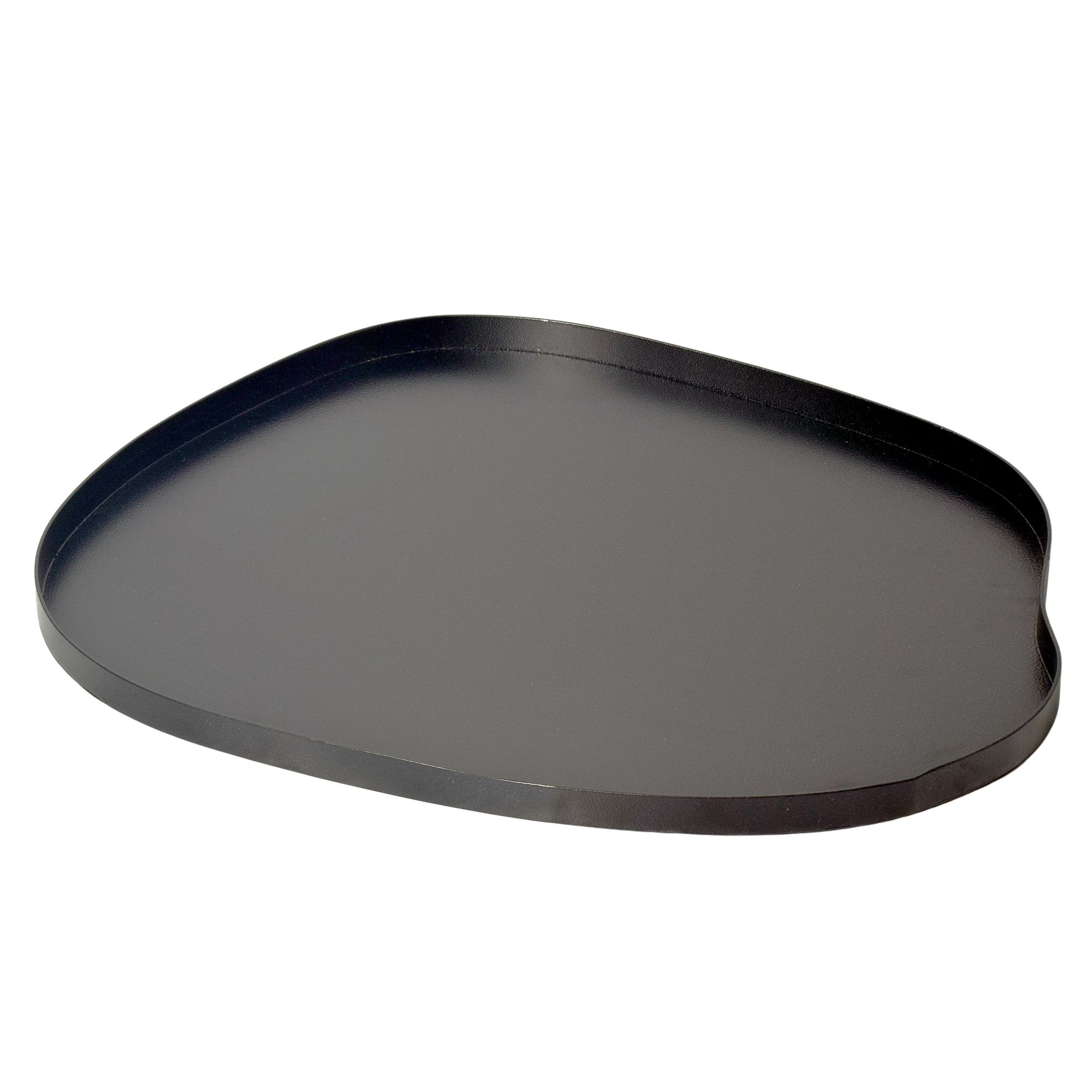Dekotablett Tinnoset Metall Schwarz 35 × 30 × 3 cm