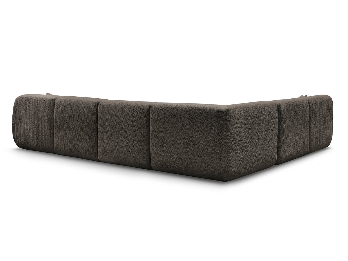 Bobochic Anda Wohnlandschaft Chenille Braun Ecke links
