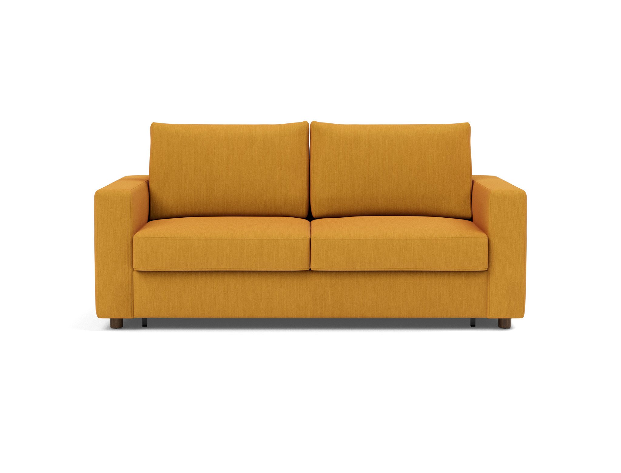 Schlafsofa Neah mit Standard-Armlehnen 160 Flachgewebe Elegance 507-Burned-Curry