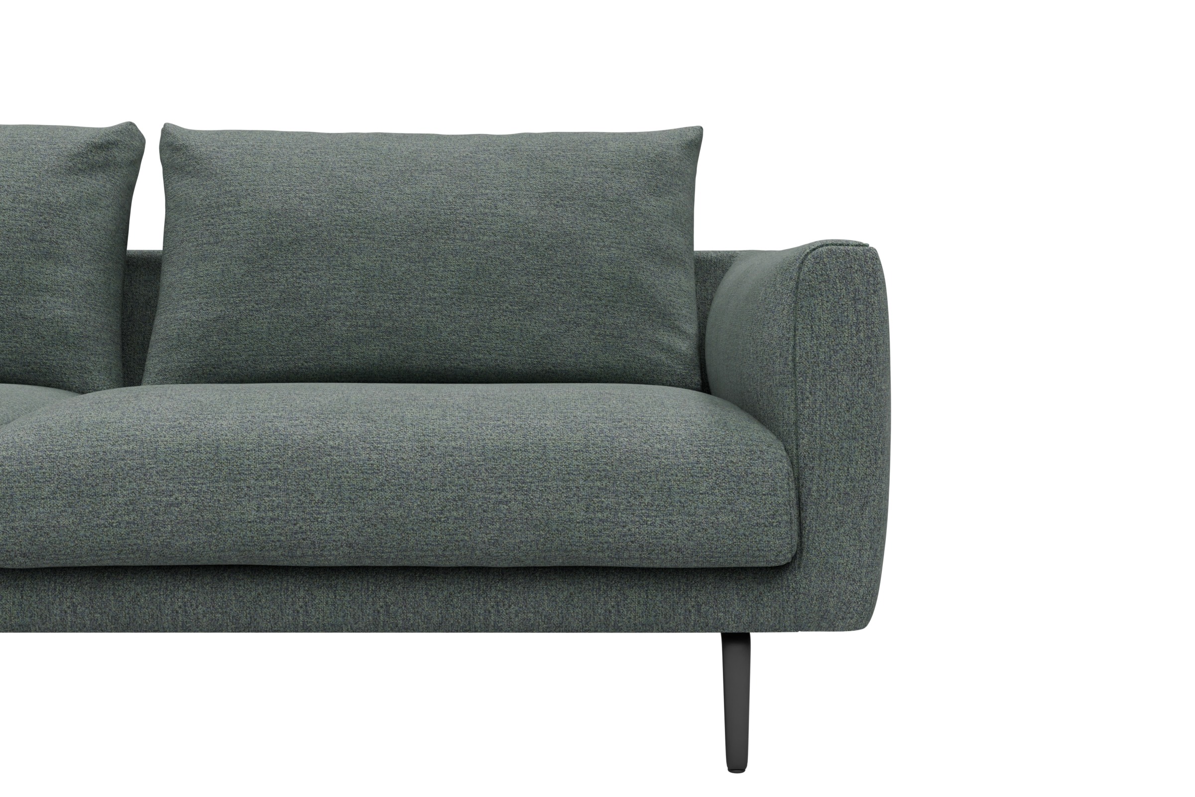 Ecksofa Karl Chaiselongue links mit 2,5-Sitzer Carreno-Ice-Blue