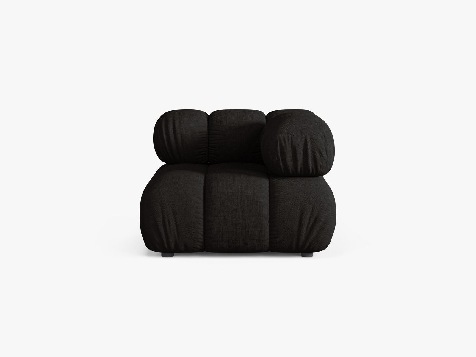 Micadoni symmetrisches Eckmodul Bellis Strukturierter Stoff Liberty Schwarz
