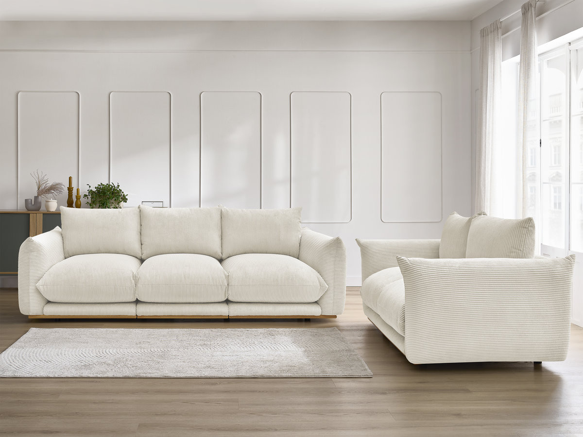 Bobochic Ernest Sofa 5-Sitzer Cordsamt Beige