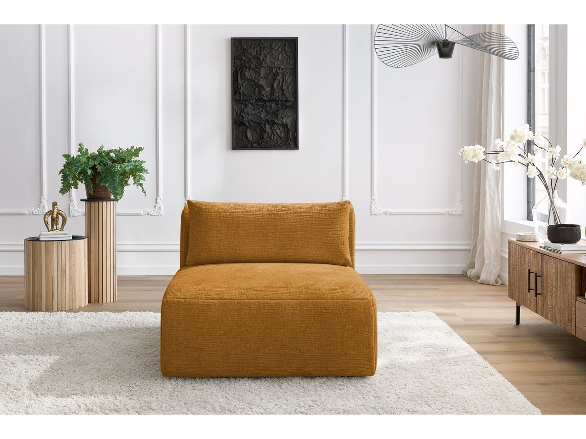 Bobochic Jeanne Sofamodul 1-Sitzer Strukturstoff Gelb