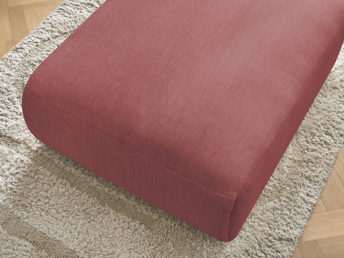 Bobochic Jana Pouf 94 × 114 cm Samt Orange