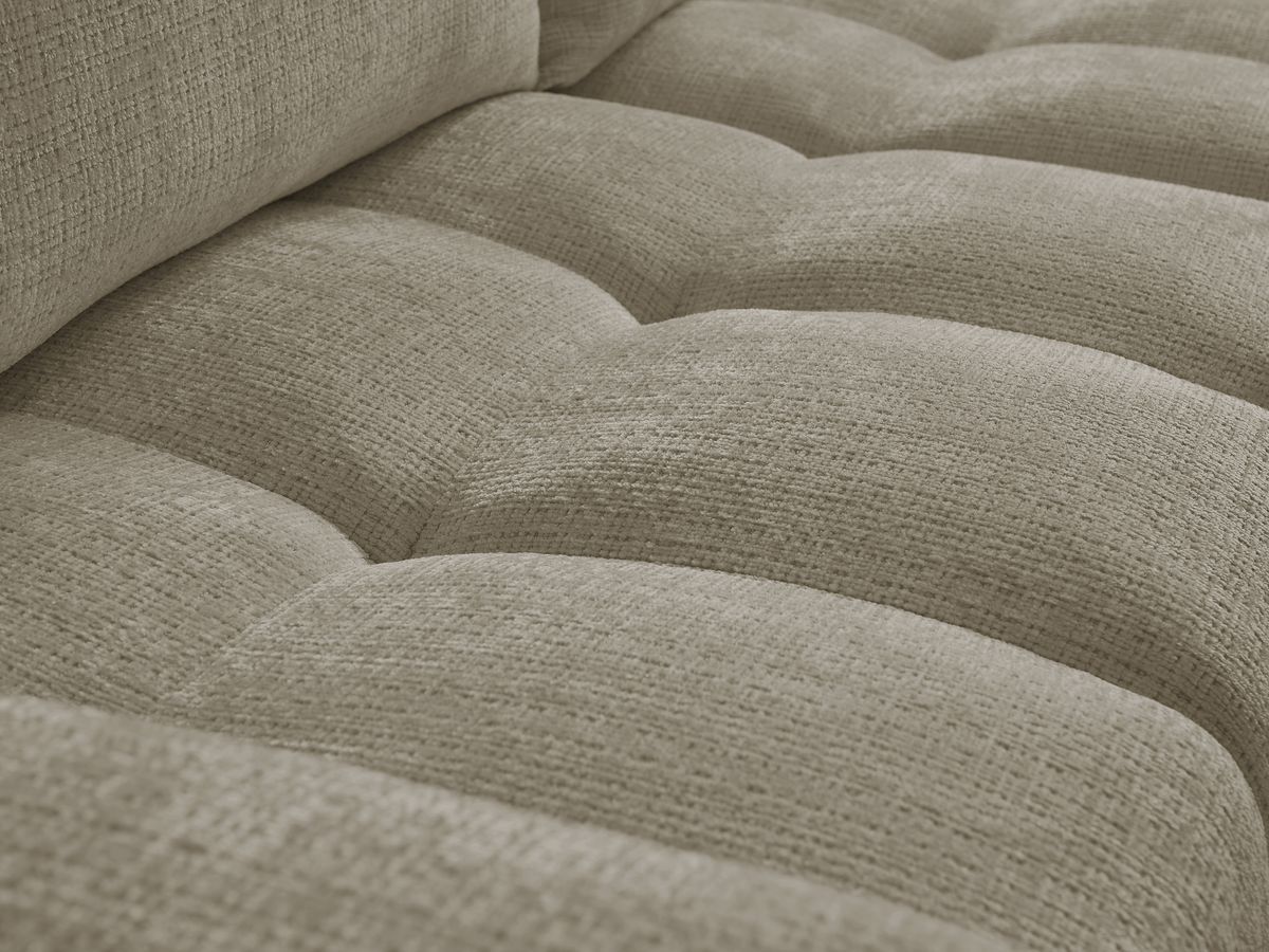 Bobochic Anakin Ecksofa, 2 Kissen Strukturstoff Taupe