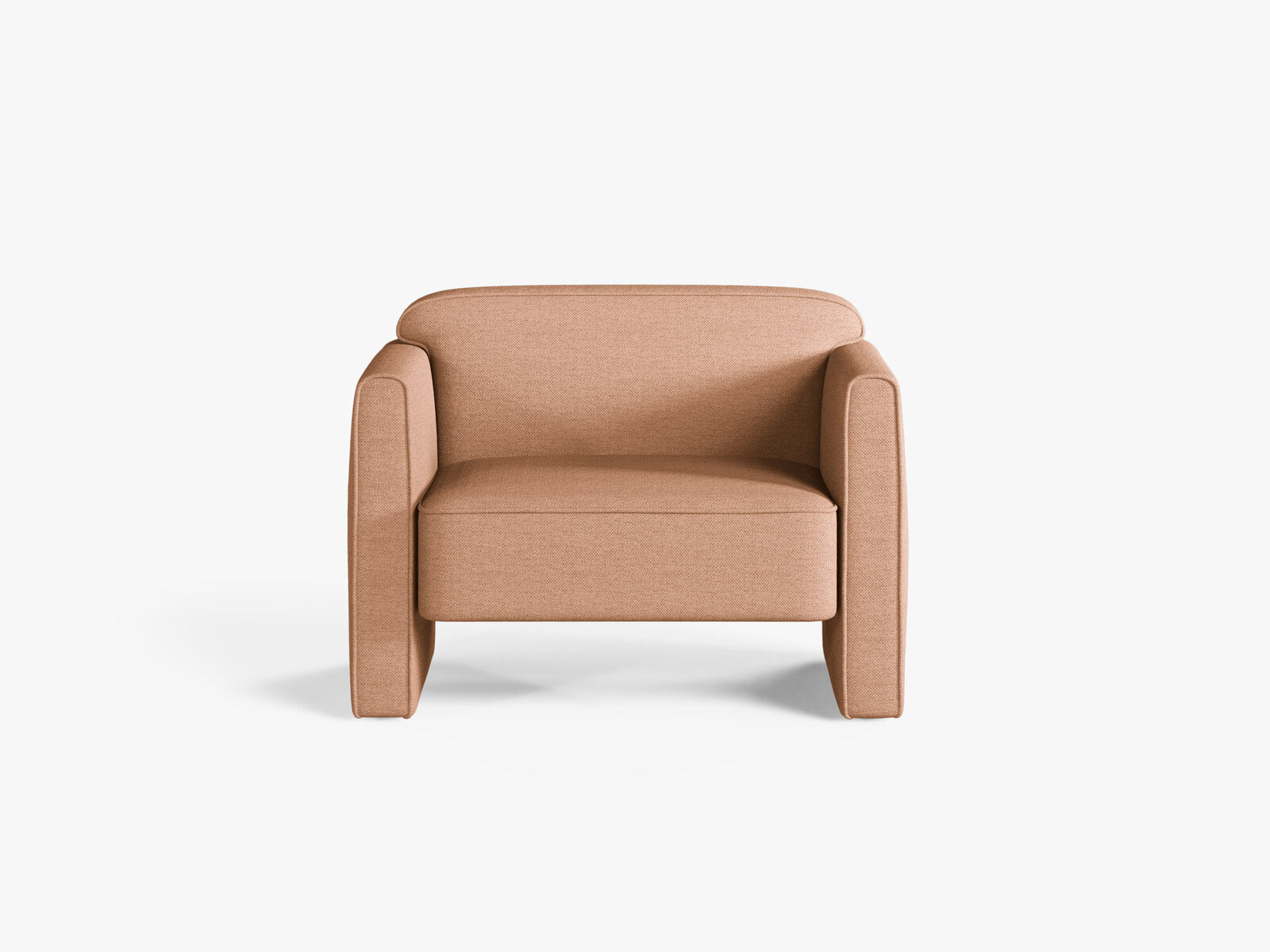 Micadoni Sessel Abby Strukturierter Stoff Heritage Pfirsich