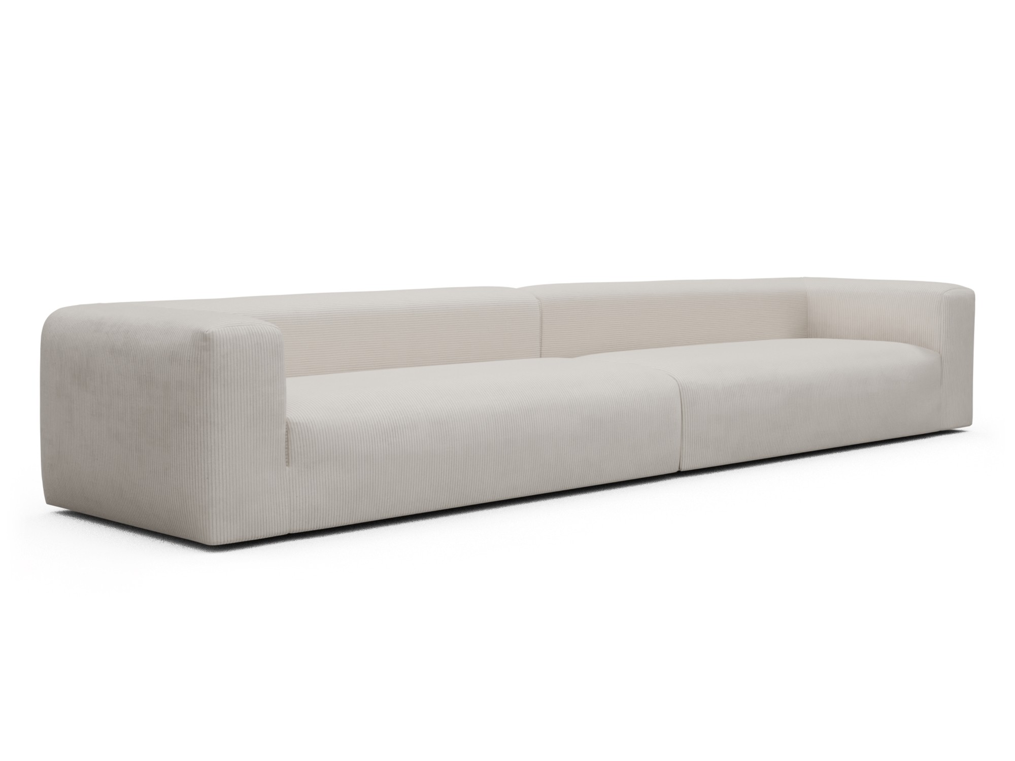Skandi Home Modulares XXL Sofa Fred 5-Sitzer Corduroy-Ivory moebelfaktor
