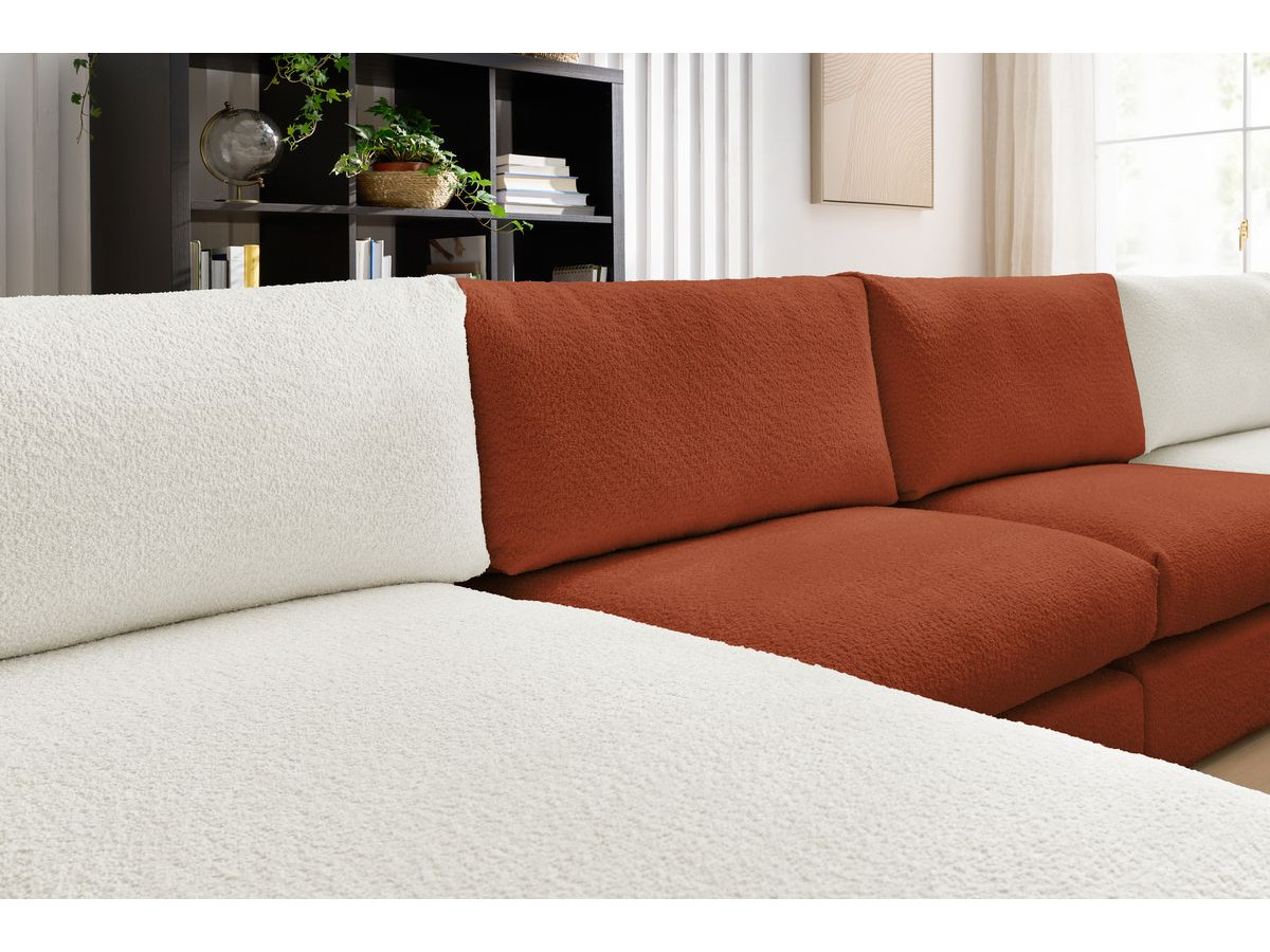 Bobochic Paris Wohnlandschaft Bouclé-Stoff Mehrfarbig
