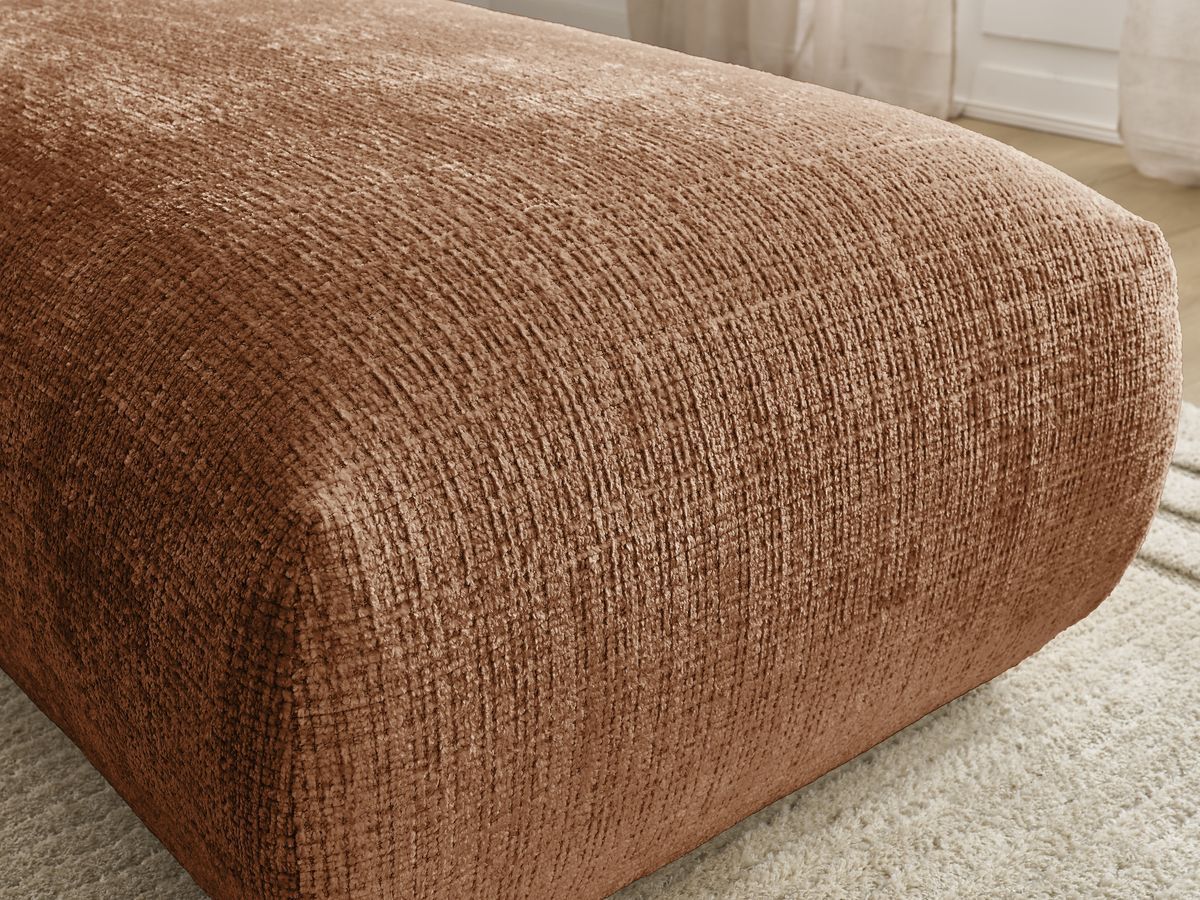 Bobochic Sirius Sofa 1-Sitzer Strukturstoff Orange