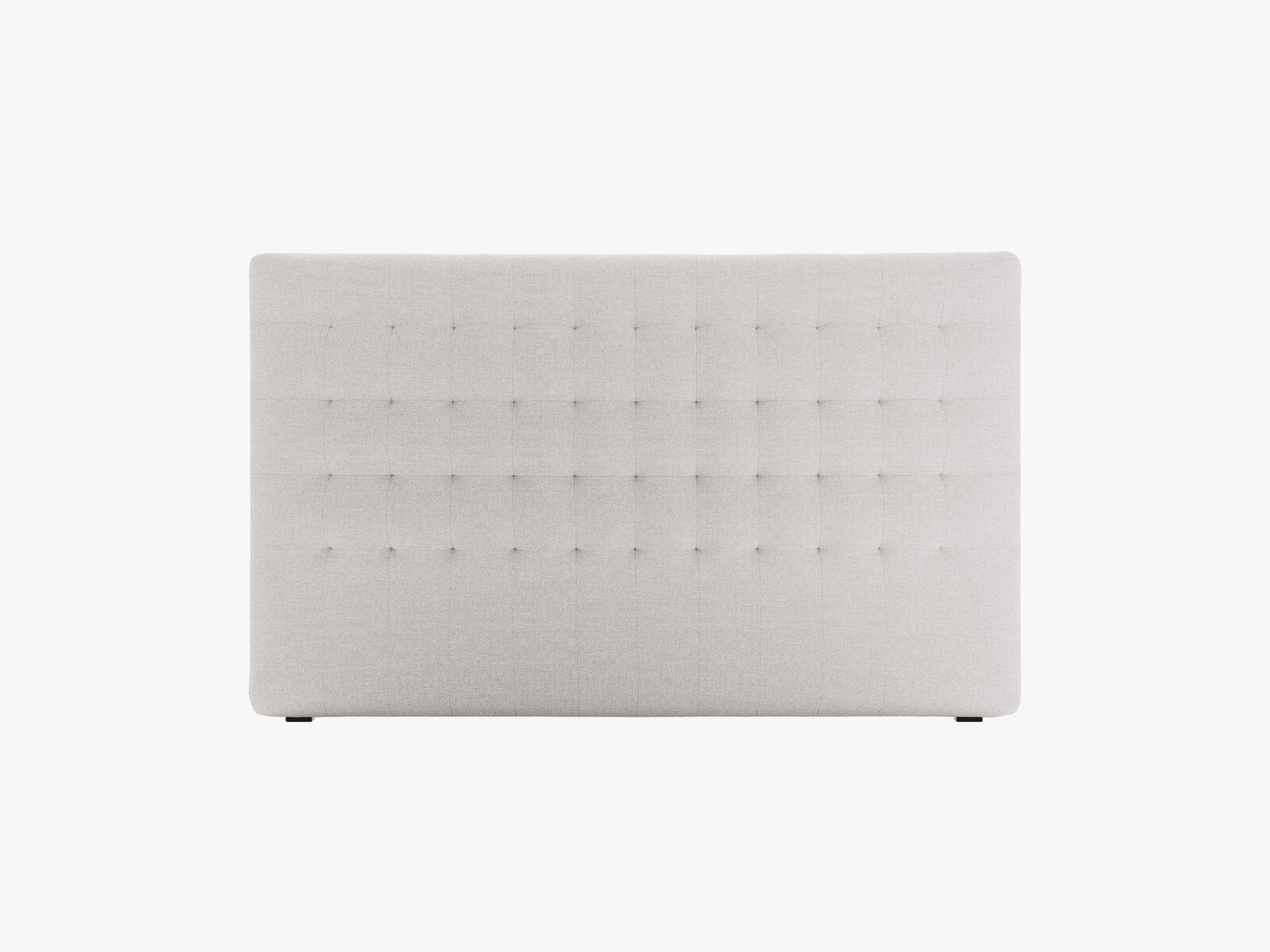 Micadoni Nova Samtiger Kopfteil 120 cm (H 95 cm) Strukturierter Stoff Liberty Hellgrau 160x95