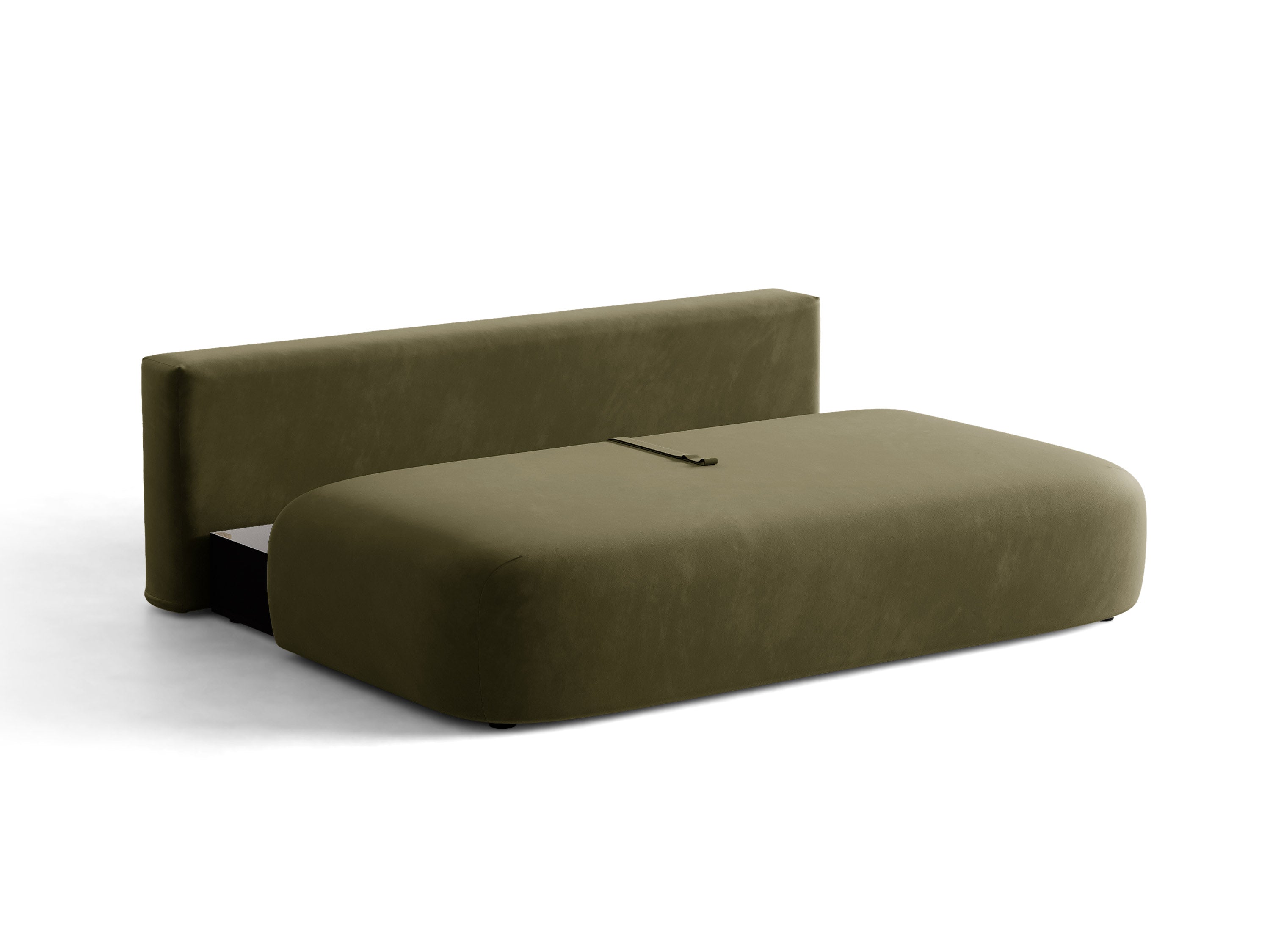 Micadoni Hena Sofa Mit Bettfunktion Und Stauraum Samt Salvador Grün