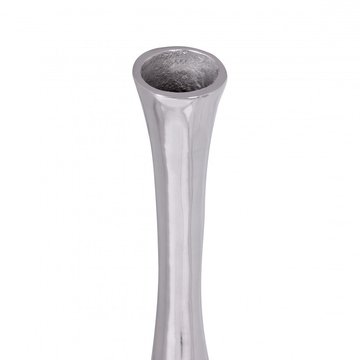 Bodenvase Bakken Aluminium Silber 75 cm