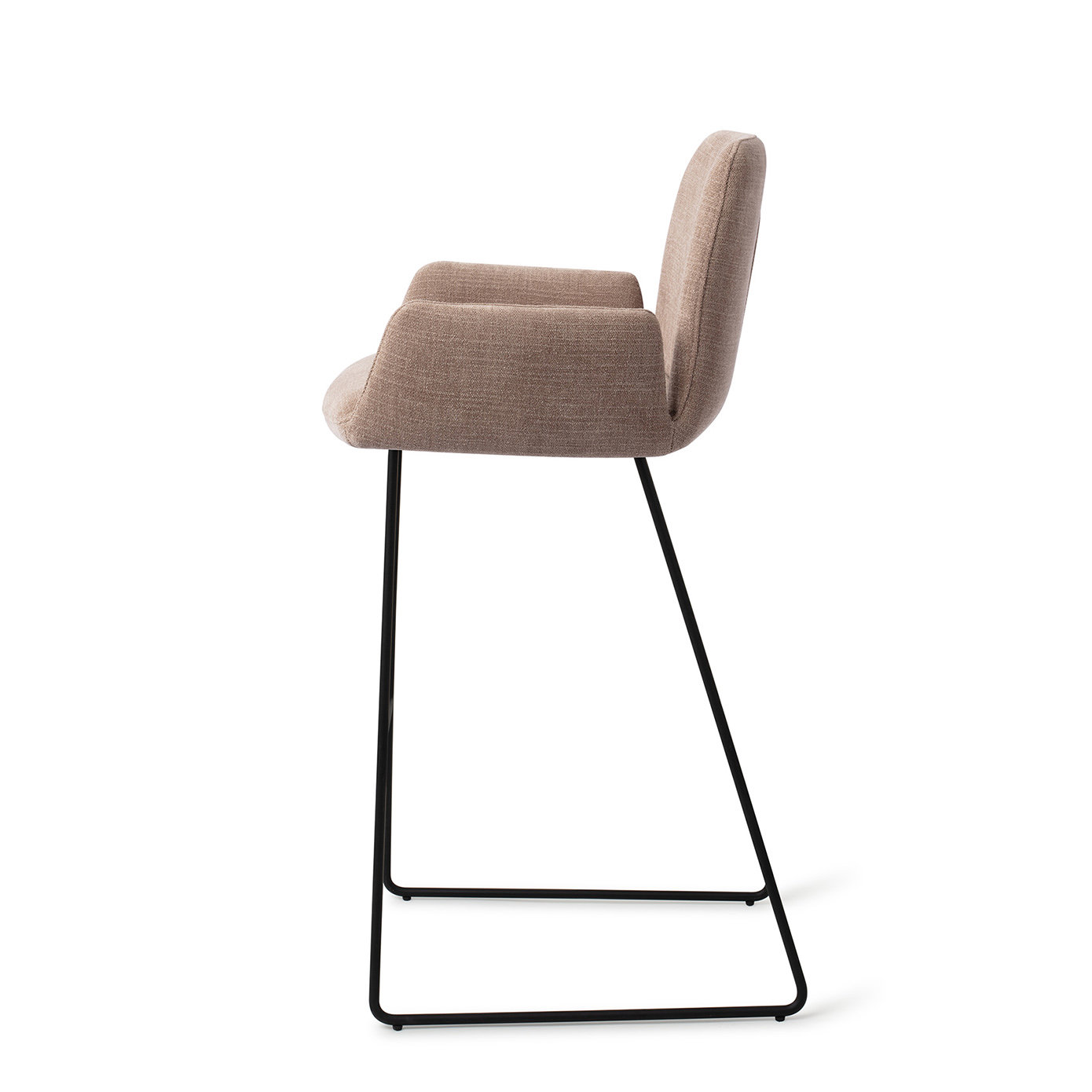 Jesper Home Barhocker Misaki Mocha Mist Slide Schwarz Barhöhe 75 cm