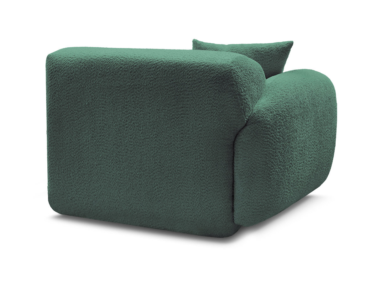 Bobochic Anda Sofamodul 1-Sitzer 104 × 103 cm Chenille Dunkelgrün Ecke links