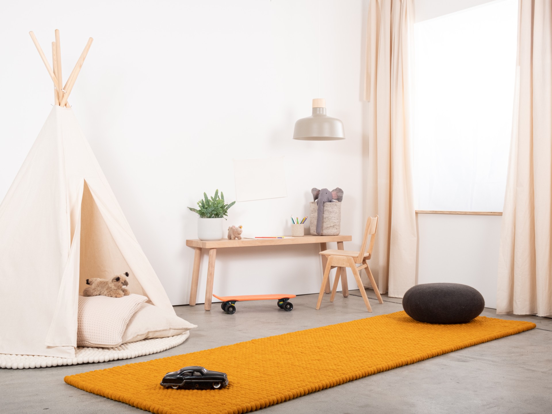 myfelt Risa Filzkugelteppich - 50x70 cm