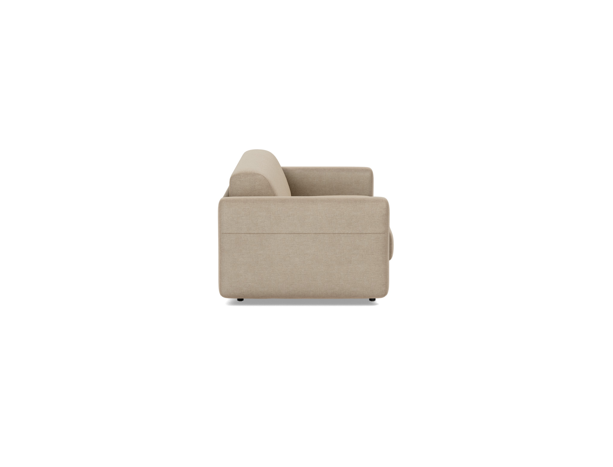 Schlafsofa Killian mit Taschenfederkernmatratze 160 Flachgewebe Phobos 587-Mocha