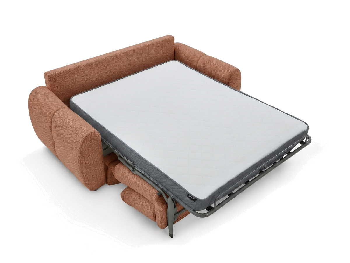 Bobochic Fuji Schlafsofa 3-Sitzer Stoff Orange