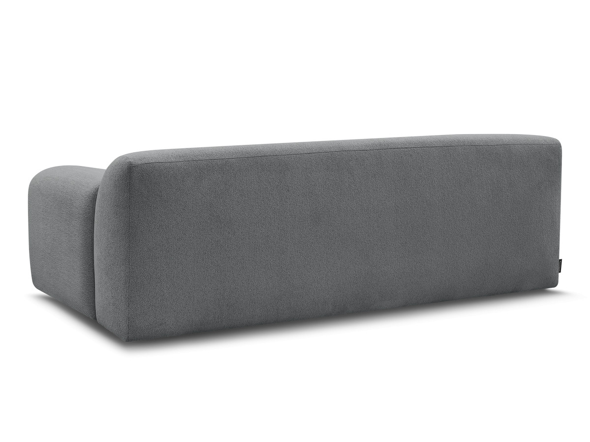 Bobochic Melisse Sofa 3-Sitzer Melange-Stoff Dunkelgrau