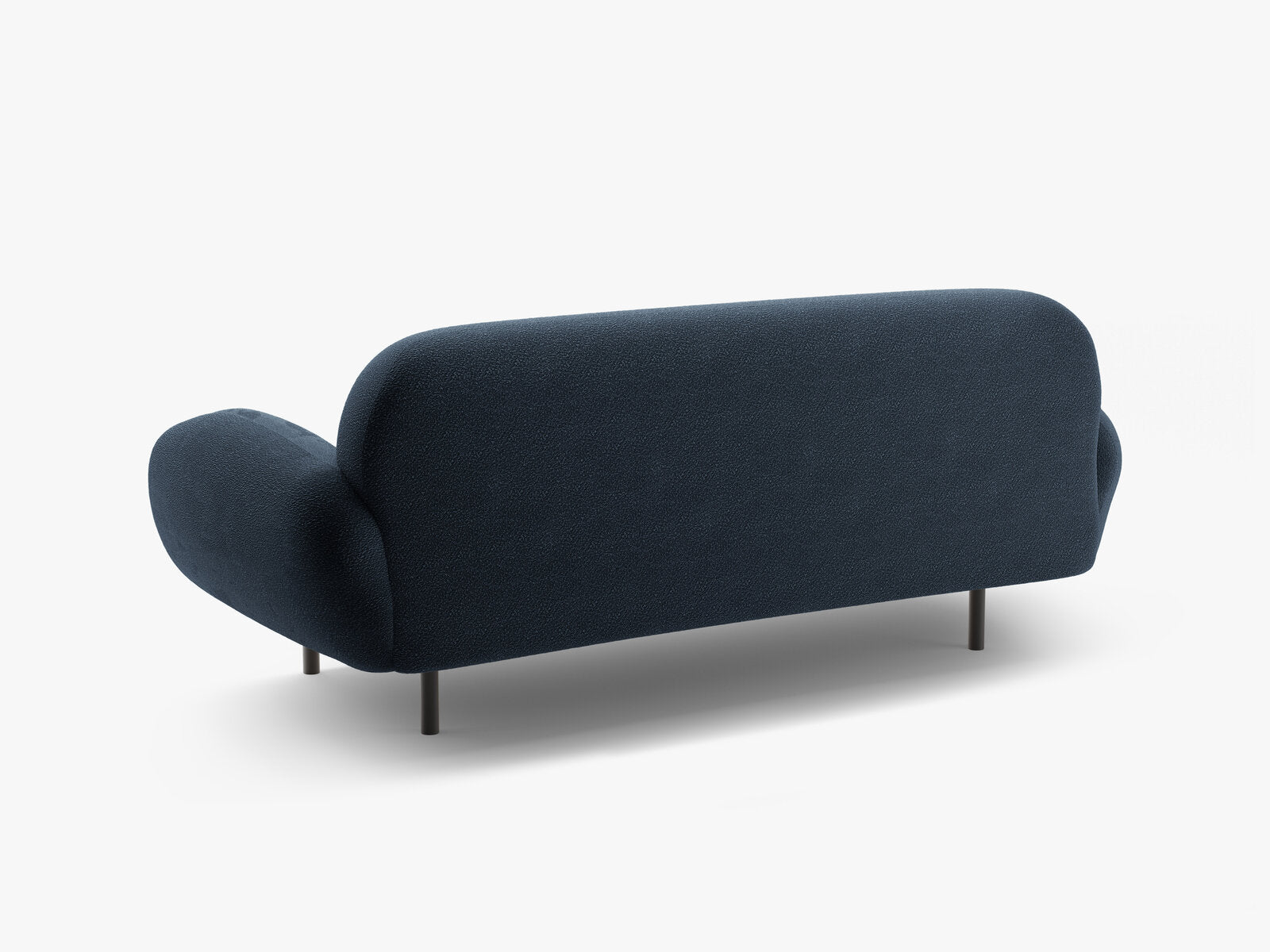 Micadoni Sofa Poppy 2-Sitzer große Version Boucle Baloo Dunkelblau